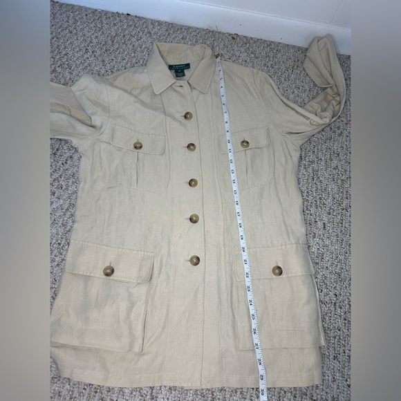 Ralph Lauren Cream Utility Jacket with Lightweight Fabric size M - Picture 9 of 10